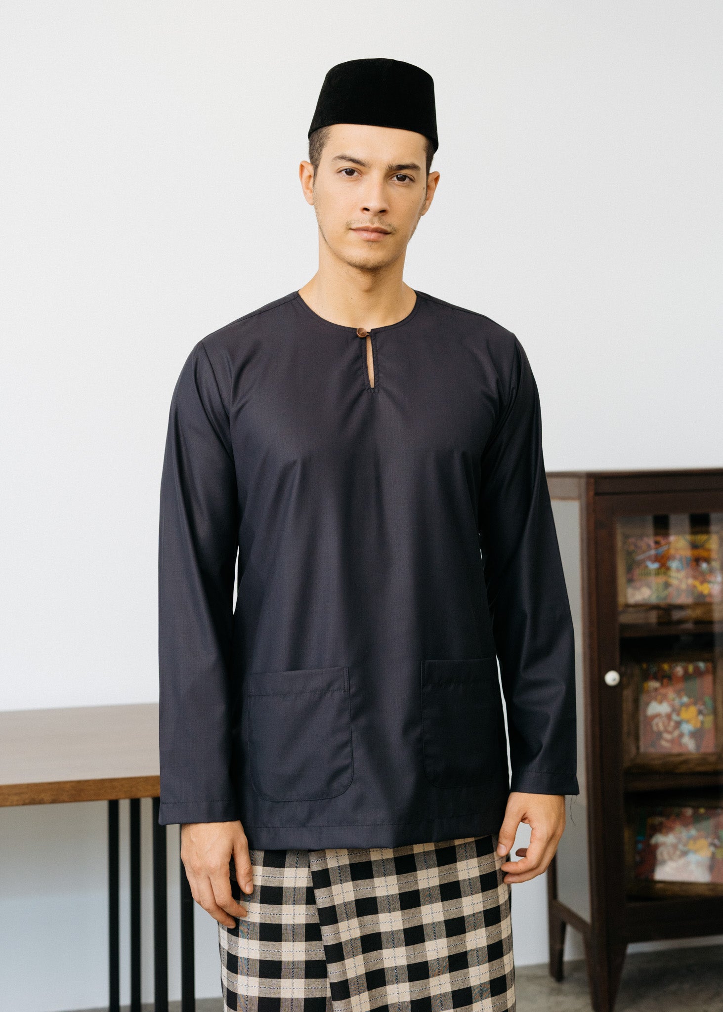 Patawali Baju Melayu Teluk Belanga - True Black