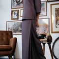 Nadim Women Baju Kurung Smokey Grey