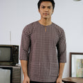 Lajor Men Top Dark Brown