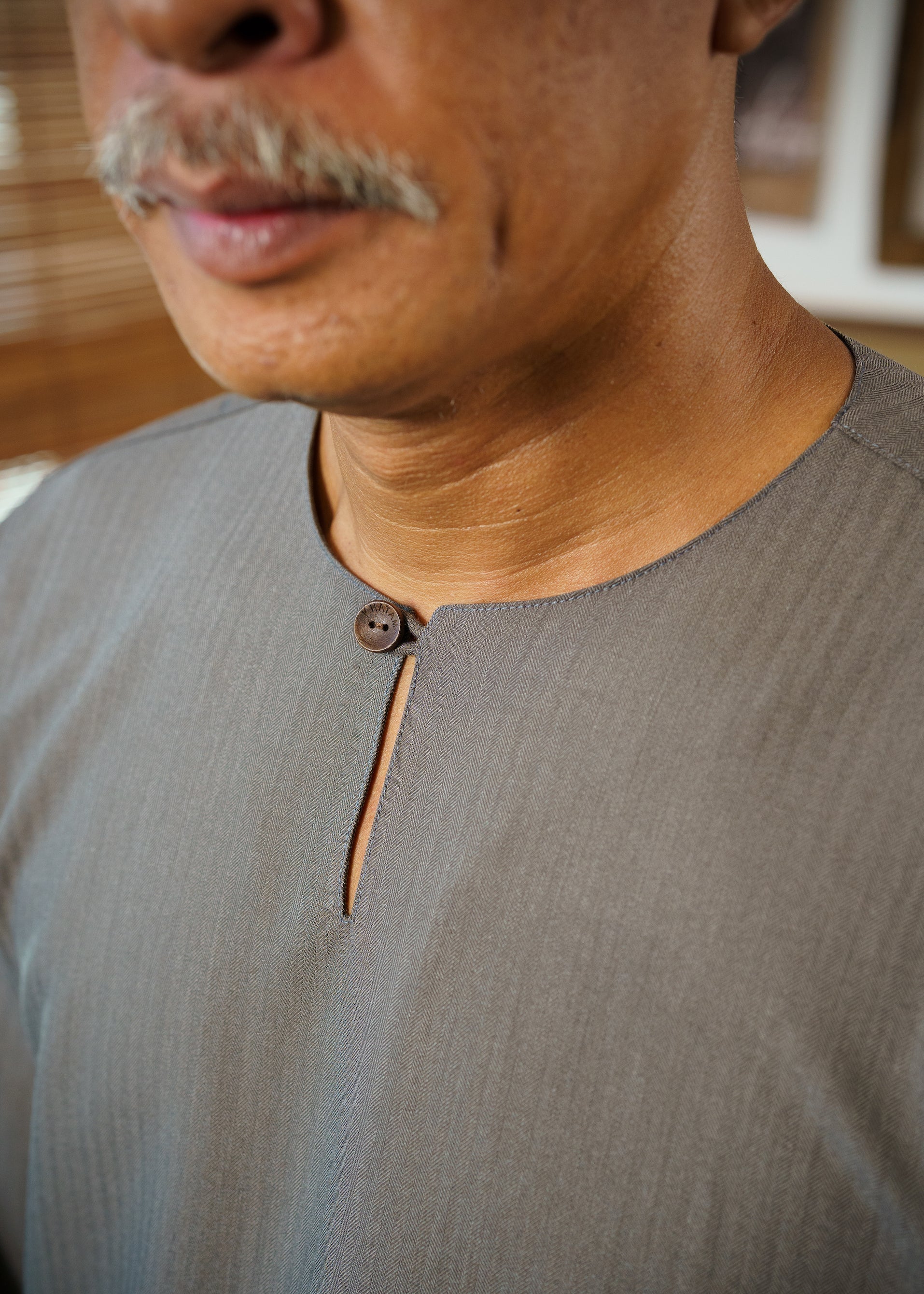 Gandarusa Baju Melayu Teluk Belanga - Shadow Grey