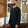 Gandarusa Baju Melayu Teluk Belanga Midnight Black