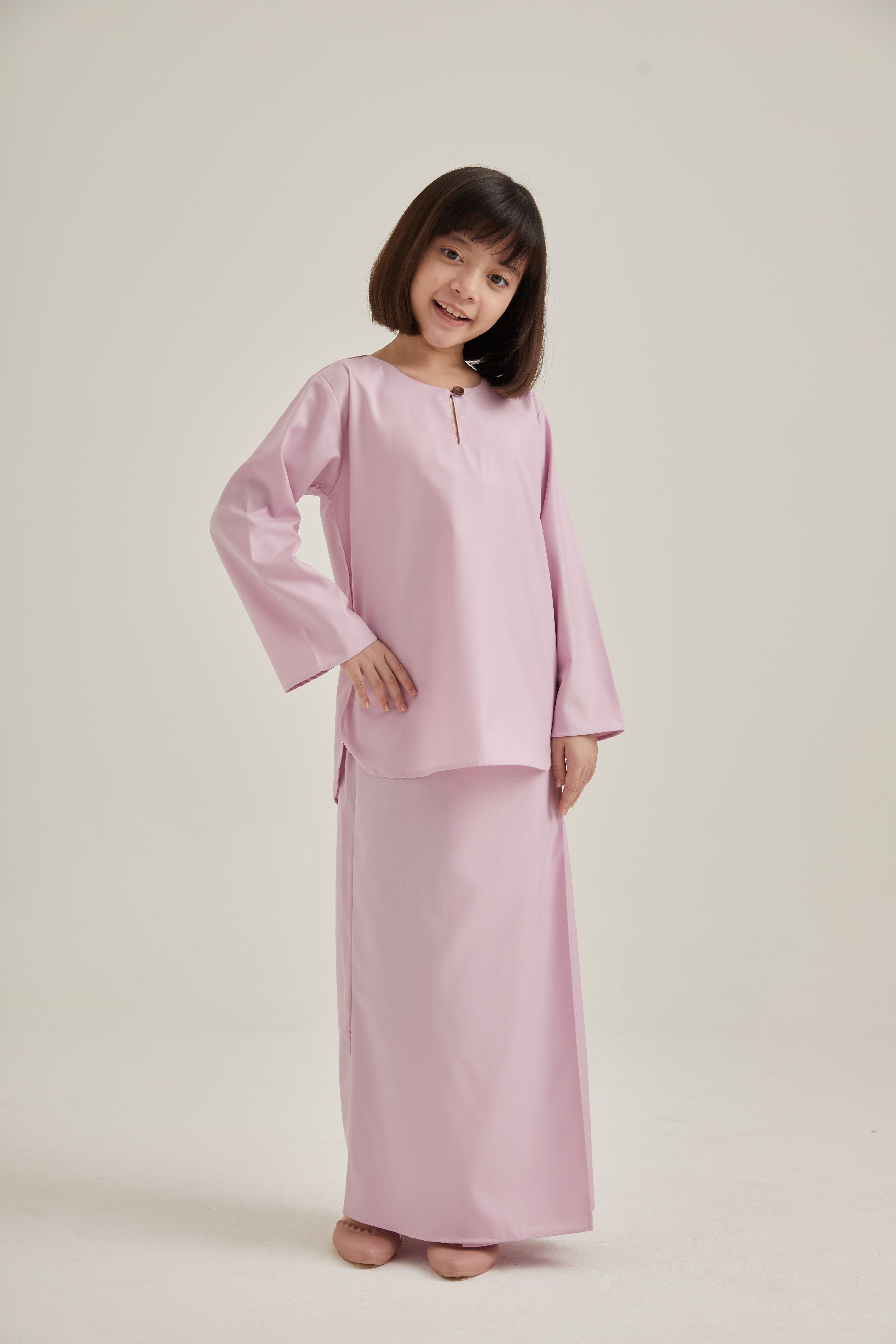 Patawali Girls Baju Kurung - Taffy Pink