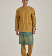 Patawali Baju Melayu Teluk Belanga Fawn Gold