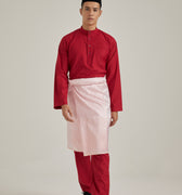 Patawali Baju Melayu Cekak Musang Ruby Red