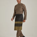 Patawali Baju Melayu Cekak Musang Cedar Brown