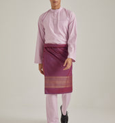 Patawali Baju Melayu Cekak Musang Taffy Pink