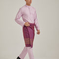 Patawali Baju Melayu Cekak Musang Taffy Pink