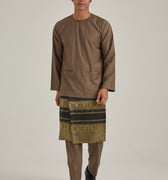 Patawali Baju Melayu Teluk Belanga Cedar Brown