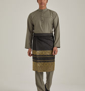 Patawali Baju Melayu Cekak Musang Smoke Grey