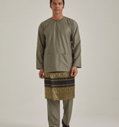 Patawali Baju Melayu Teluk Belanga Smoke Grey