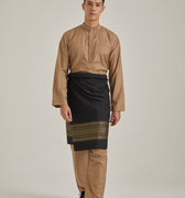 Patawali Baju Melayu Cekak Musang Mocha Brown